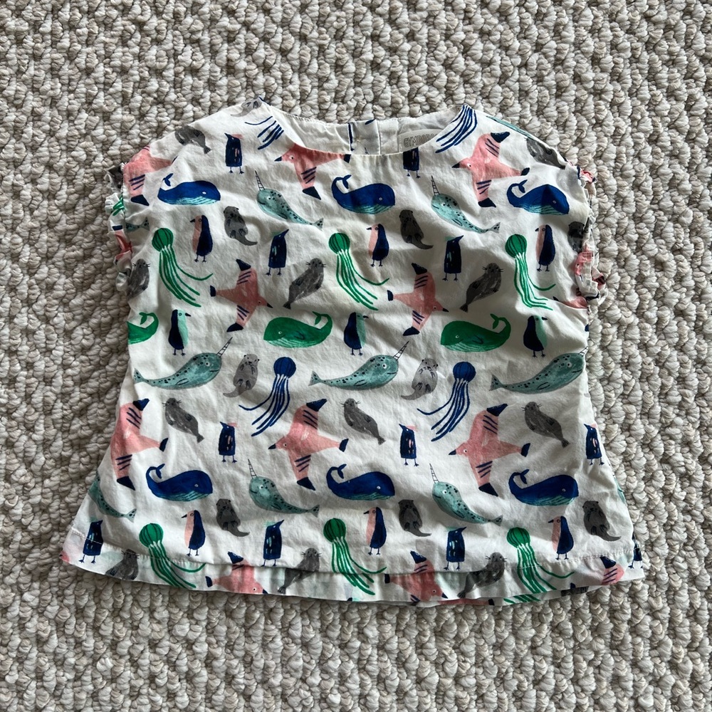 Gymboree Under the Sea Top Size 18-24mos